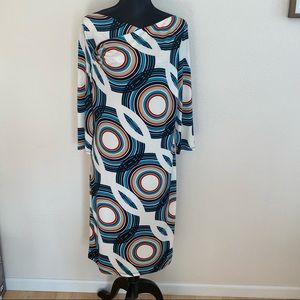 Liz Claiborne Pattern Dress - Medium